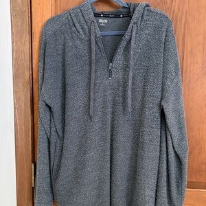 ZELOS Gray Hooded Sweatshirt